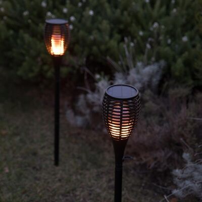 Set of 2 mini LED solar torches MINI MAITY SUN H70cm