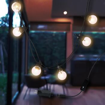 Guirlande lumineuse extérieur connectable LED PARTY CLEAR 6.50m 4