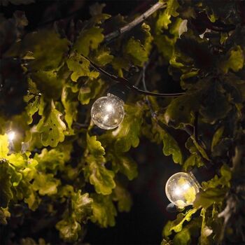 Guirlande lumineuse extérieur connectable LED PARTY CLEAR 6.50m 5
