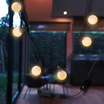 Guirlande lumineuse extérieur connectable LED PARTY MILKY 6.50m 6