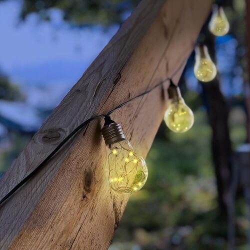 Guirlande lumineuse 10 ampoules micro LED FANTASY STAR 7.50m