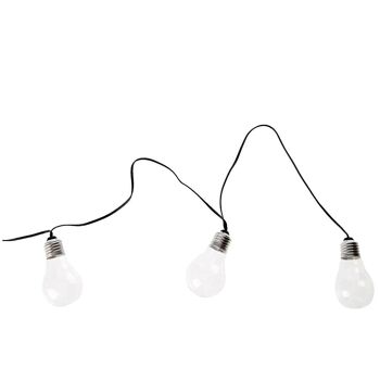 Guirlande lumineuse de jardin 10 ampoules blanc chaud FANTASY WARM 7.50m 2