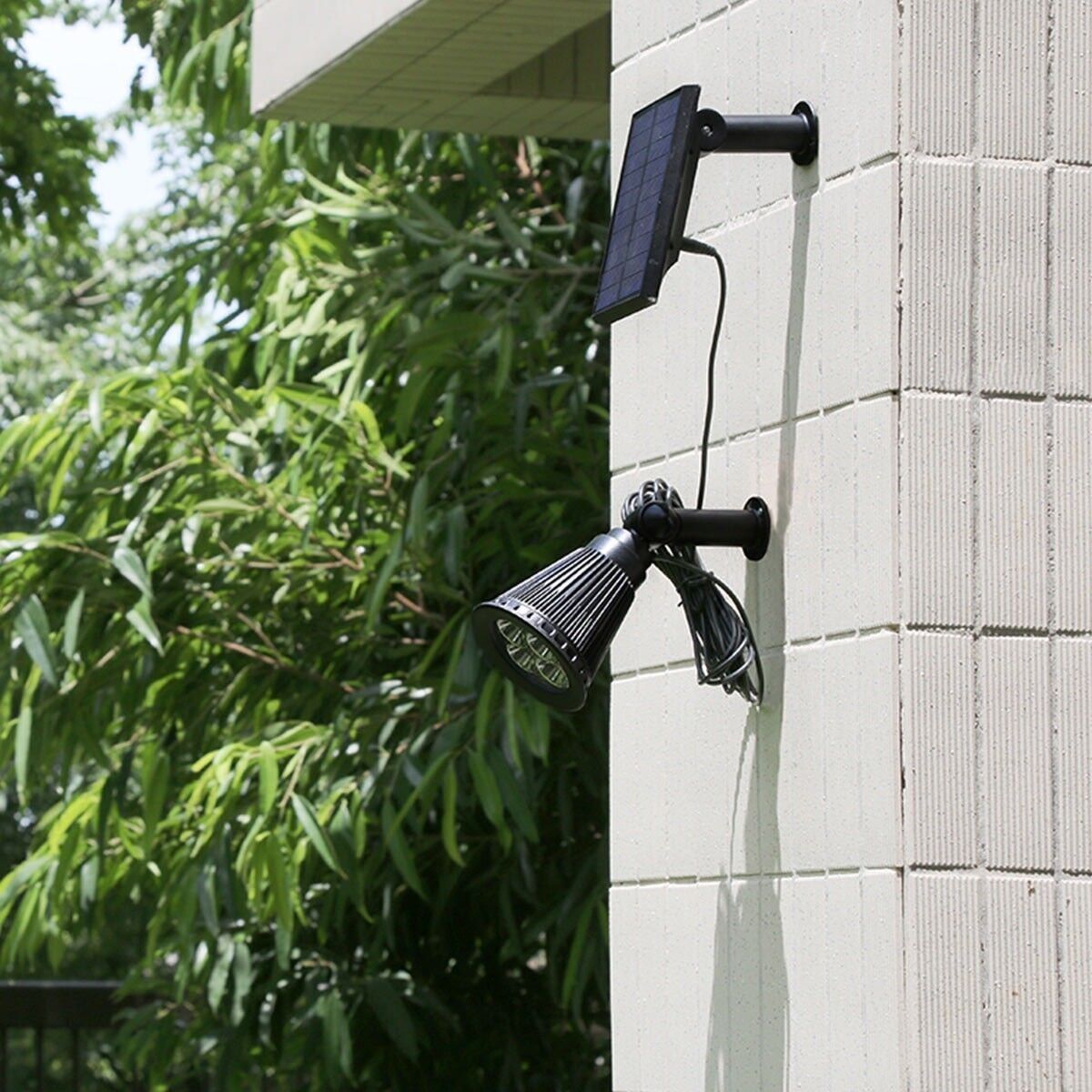 Faretto solare proiettore LED SPIKY AWAY L34 H42cm