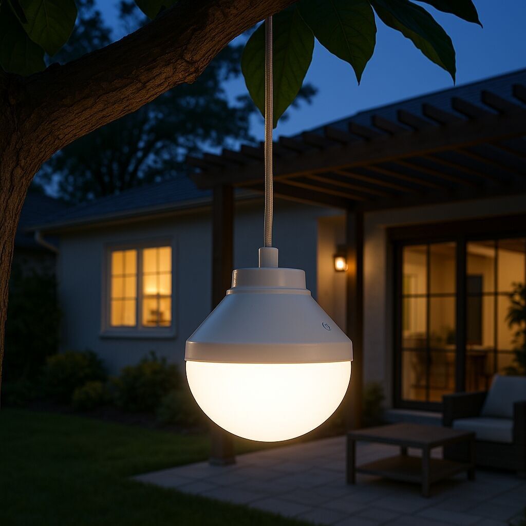 Lampadina LED ricaricabile LYS 900 Lumen bianca e multicolore con telecomando H11cm