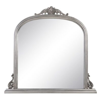 AGED SILVER MIRROR GLASS-WOOD CT606107