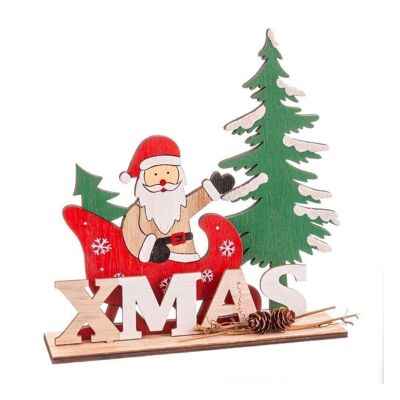 Weihnachtsmann-Baumsockel aus Holz, Weihnachtsdekoration, CT720587