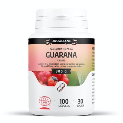 Guarana Bio - 300 mg - 100 gélules