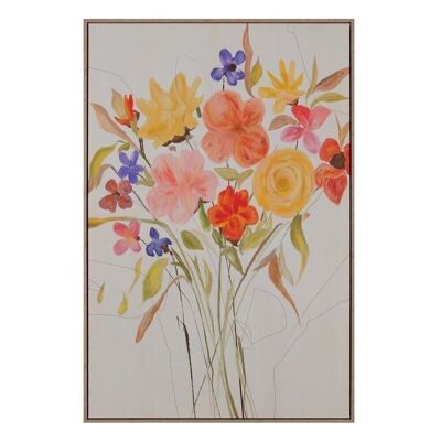 FLOWER PRINT PICTURE CANVAS CT602552