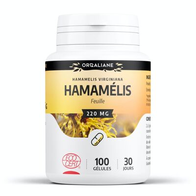 Hamamelis biologico - 220 mg - 100 capsule
