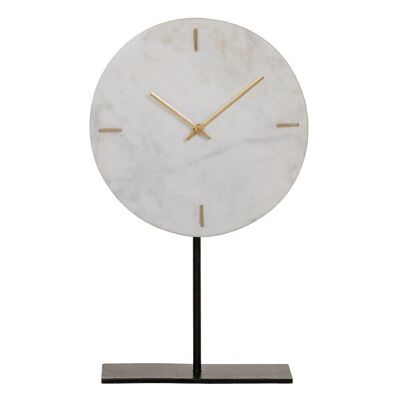WHITE MARBLE DECORATION TABLE CLOCK CT607905