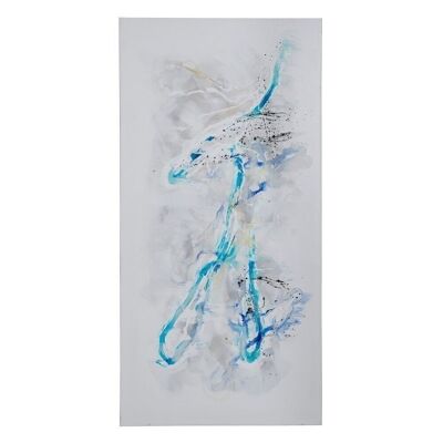 CUADRO PINTURA ABSTRACTO AZUL LIENZO CT608427