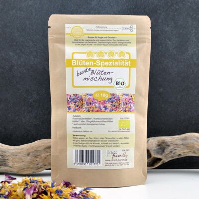 Colorful organic flower mix aroma packaging