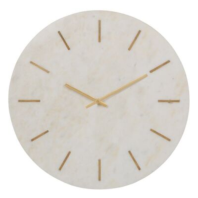 WHITE MARBLE WALL CLOCK DECORATION CT607907