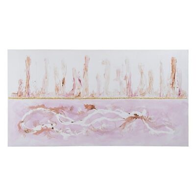 TOILE PEINTURE ABSTRAITE ROSE CT608431