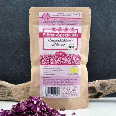 Envases de aroma de pétalos de rosa orgánicos