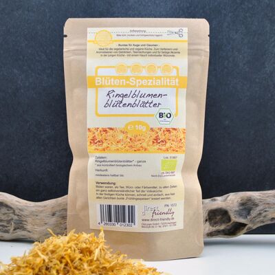 Organic marigold petals flavor packaging