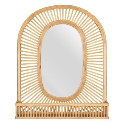 NATURAL BAMBOO DECORATION MIRROR CT604337