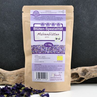 Whole organic mallow blossom aroma packaging