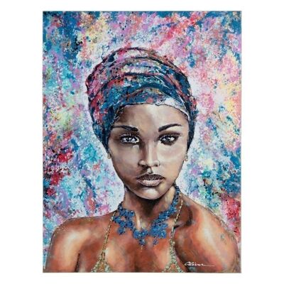 MULTICOLORED WOMAN PAINTING CANVAS CT605195