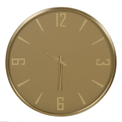 RELOJ PARED AMARILLO ACERO / CRISTAL CT607914