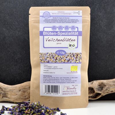 Envases orgánicos con aroma de flor de violeta