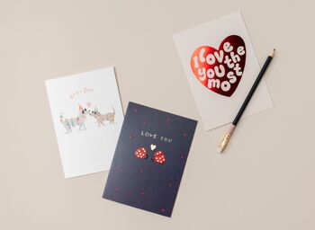 Carte de Saint-Valentin d'anniversaire d'amour de coccinelle 2