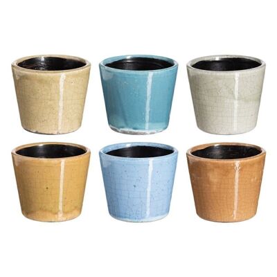 6/M MULTICOLORED CERAMIC PLANTER CT108679