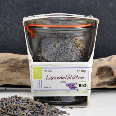 Organic lavender flowers in a mason jar