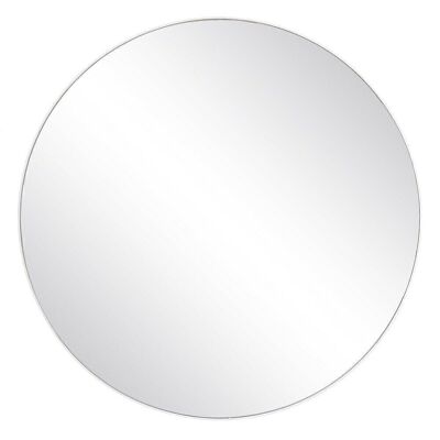 WHITE METAL-GLASS DECORATION MIRROR CT605278