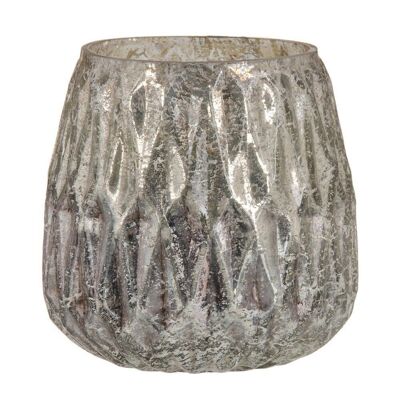 DECORATION GLASS GRAY CANDLE CT607578