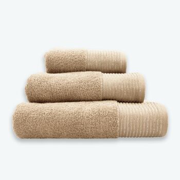 Serviettes de bain de luxe à bordure scintillante - 100 % coton 8