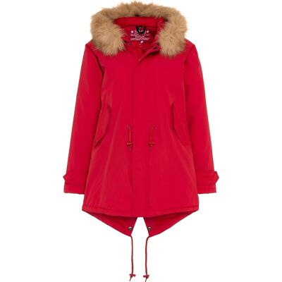 Winter coat SORONA for women and men - red