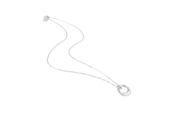 Collier en grappe de cerceau en argent 3