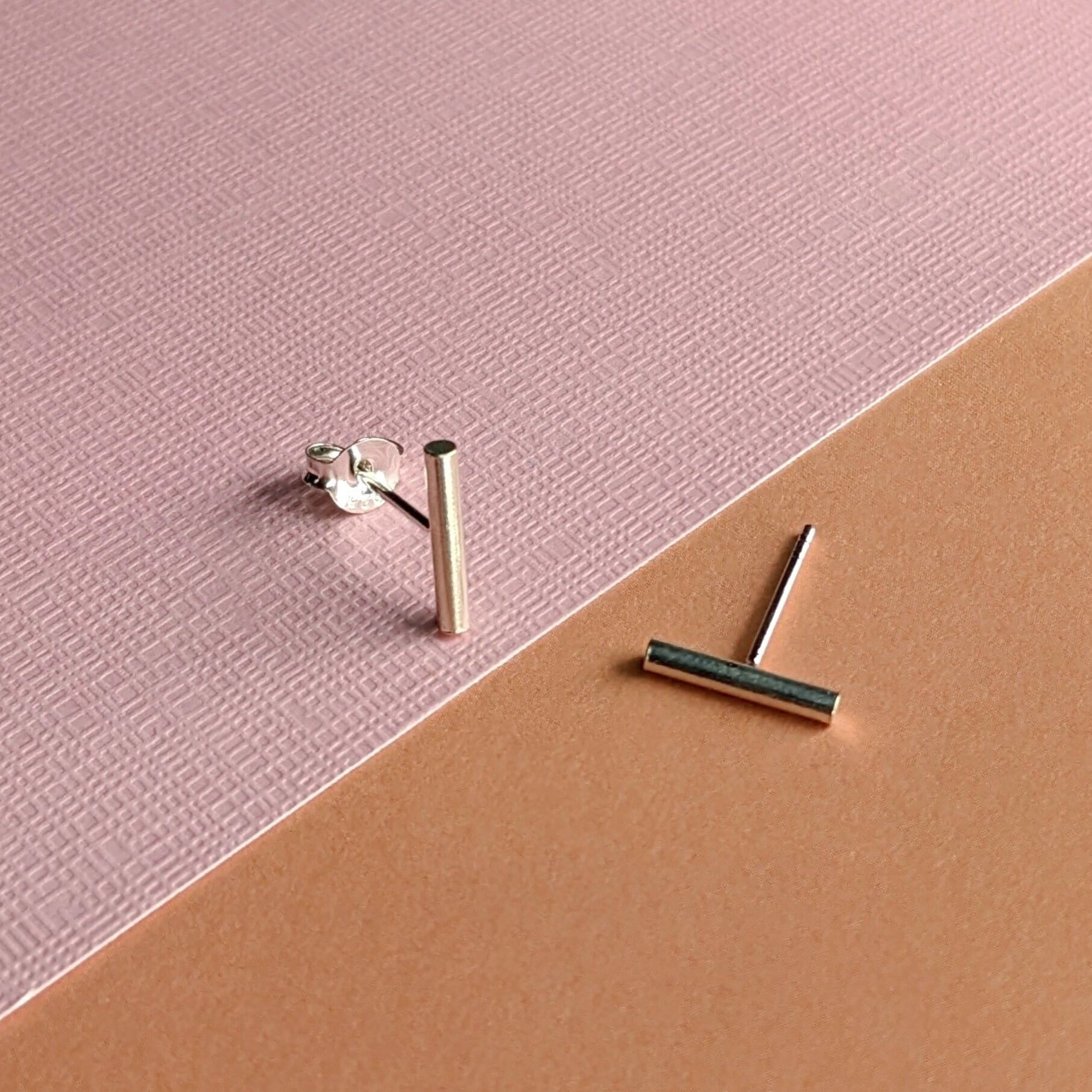 Orecchini a bottone in argento