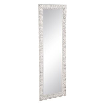 MIROIR DÉCORATION GAUFRÉ BLANC CT608630 3