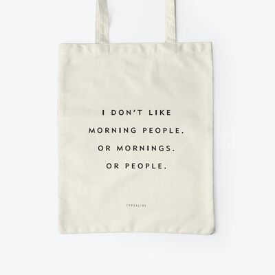 Cotton Bag / Morning People