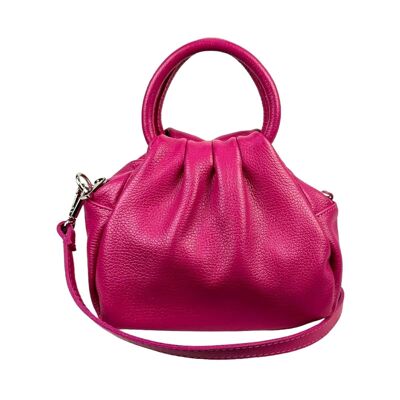 Sac compact en cuir italien pour femme.