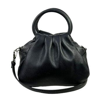 Sac compact en cuir italien pour femme. 2