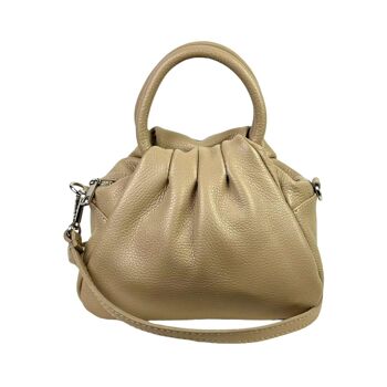 Sac compact en cuir italien pour femme. 5