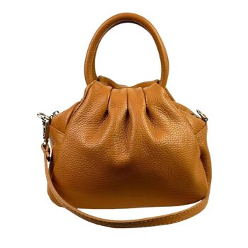 Sac compact en cuir italien pour femme. 6