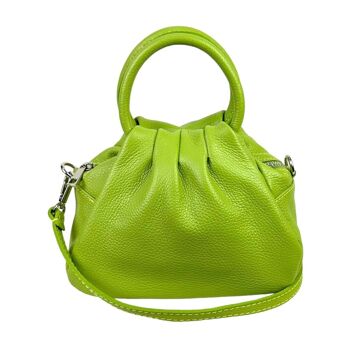 Sac compact en cuir italien pour femme. 7