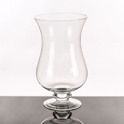TRANSPARENT GLASS CANDLE HOLDER CT52759