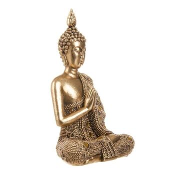 FIGURE BOUDDHA 4/M DÉCORATION RÉSINE CT602734 3