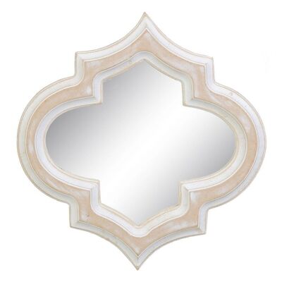 PINK WHITE WALL MIRROR MDF CT606305
