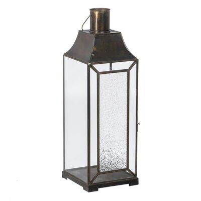 PORTAVELAS ORO VIEJO CRISTAL-METAL CT607838