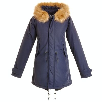 Winter coat SORONA for women and men - navy / dark blue