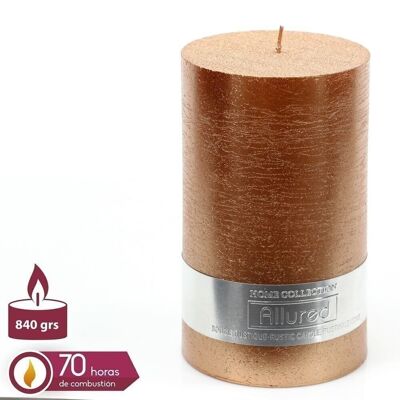 CHRISTMAS - CYLINDRICAL CANDLE "ALLURE" CHAMPAGNE CT31835
