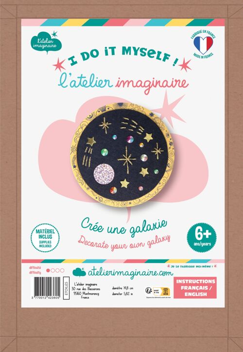 Kit Broderie étoile enfant - Kit bricolage/activité enfant en français / anglais