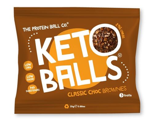 Classic Choc Brownies Keto Balls 20 x 25g