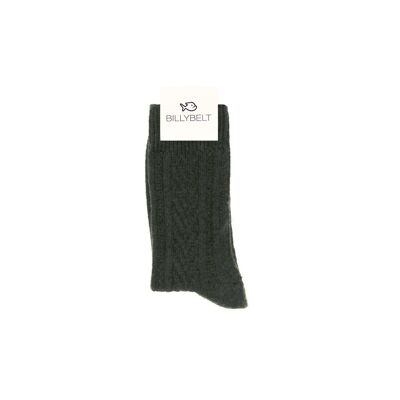 Chaussettes en laine Kaki